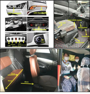 60V 1500W 3 Wheel Adult Tricycle 80Ah LiFePo4 Battery Electric Passenger Trike