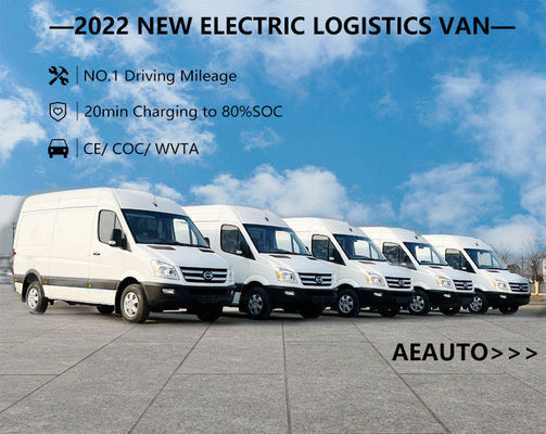 73.6kWh Electric Mini Cargo Van 110km/H Electric Freezer Van 288km Max Range