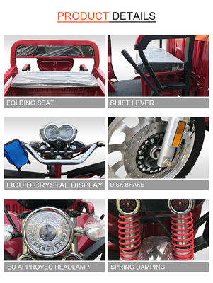 Jinpeng QL150e Electric Cargo Tricycle Strong Power For Farming Work