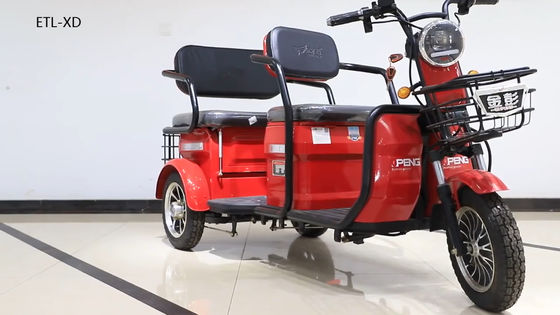 Jinpeng XD 60V Electric Passenger Vehicles 40km Range 3 Wheel Electric Tricycle