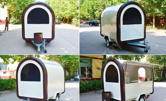 Outdoor Burger Factory Catering Mobile Fast Food Trailer With Stainless Steel Kitchen