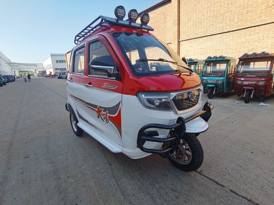 Gasoline Powered Enclosed Motorized Passenger Tricycle With Multi Colors Max Speed 70km/H