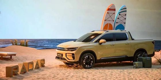 New EV truck 2024 Radar RD6 allwheel drive pickup with 200kW power 384Nm torque