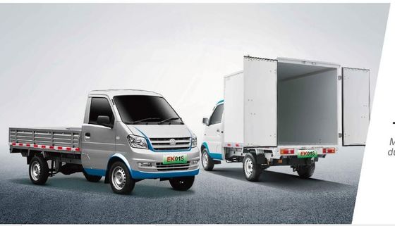China Brand Electric Mini Truck with Van Ruichi Ek01s Loading Capacity 720kg 6cbm Container, pure electric truck