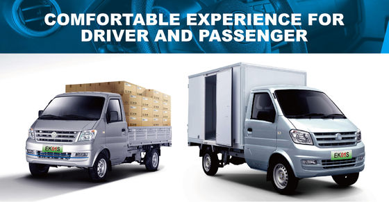 China Brand Electric Mini Truck with Van Ruichi Ek01s Loading Capacity 720kg 6cbm Container, pure electric truck