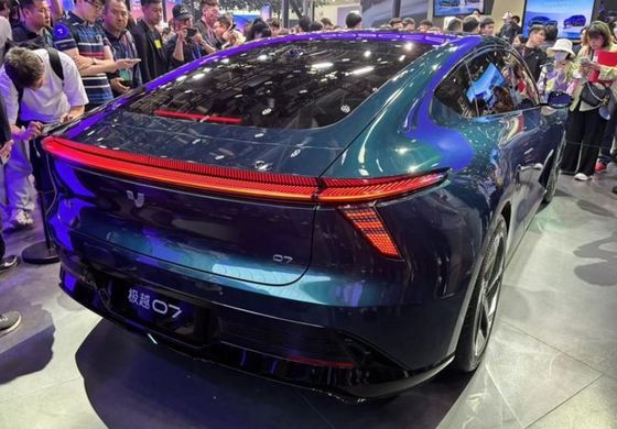 Pre-sale Geely&Baidu Joint Brand Jiyue07 pure electric vehicle with 200kw/271P.s motorpower 2WD drivetrain 4door/5seats