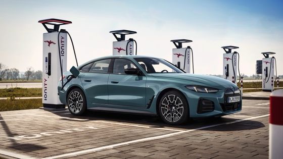 Pure Electric Vehichle High Performace 450km Range BMW I4 Acceleration 0-100km/h At 3.9s 225km/h Top Speed 400kw Power