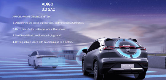 110km/H GAC AION Electric Car 5 Doors 5 Seater Sedan Car Lithium Ion Battery