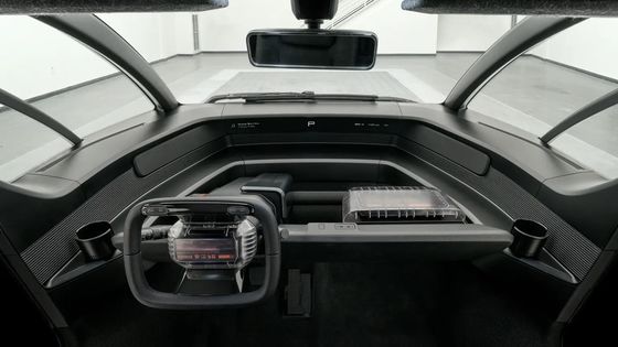 A purpose-built trcuk Canoo pickup w 8 ft bed with ample storage interior