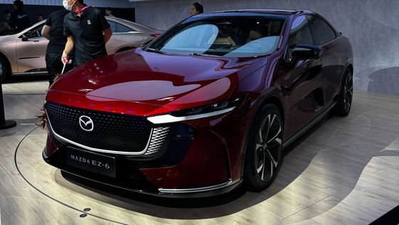 The First Pure Electric Vehicle Mazda EZ-6 Is A Sleek Rear wheel Drive Saloon With