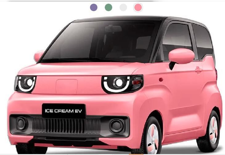 Affortable & practical  capable electric car- Chery QQ Ice Cream Qirui 2024 170km 205km  3door 4 Seats Mini EV Minicar